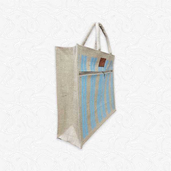 Jute Stripe promotional bag - Image 2